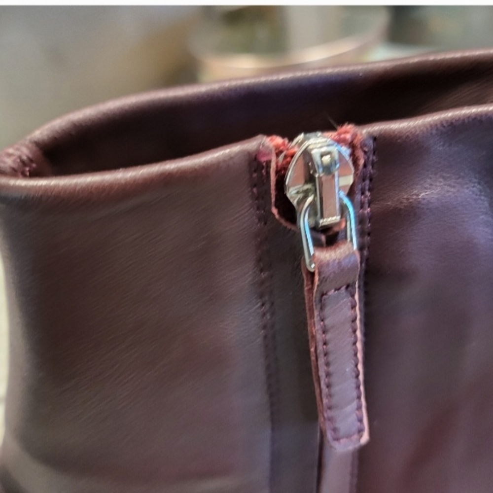 Offers!NEW EVERLANE Burgundy Day Boot 6 (6.5) Italian Leather Ankle Boot/Marooon - Picture 10 of 11